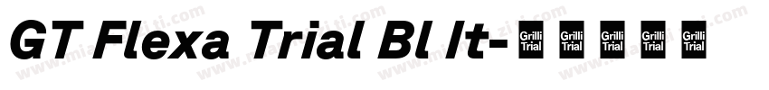 GT Flexa Trial Bl It字体转换